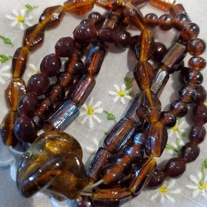 Cherry Amber Baltic Amber 4 tiered bracelet